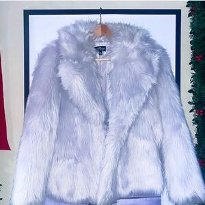 Topshop White Teddy Jacket